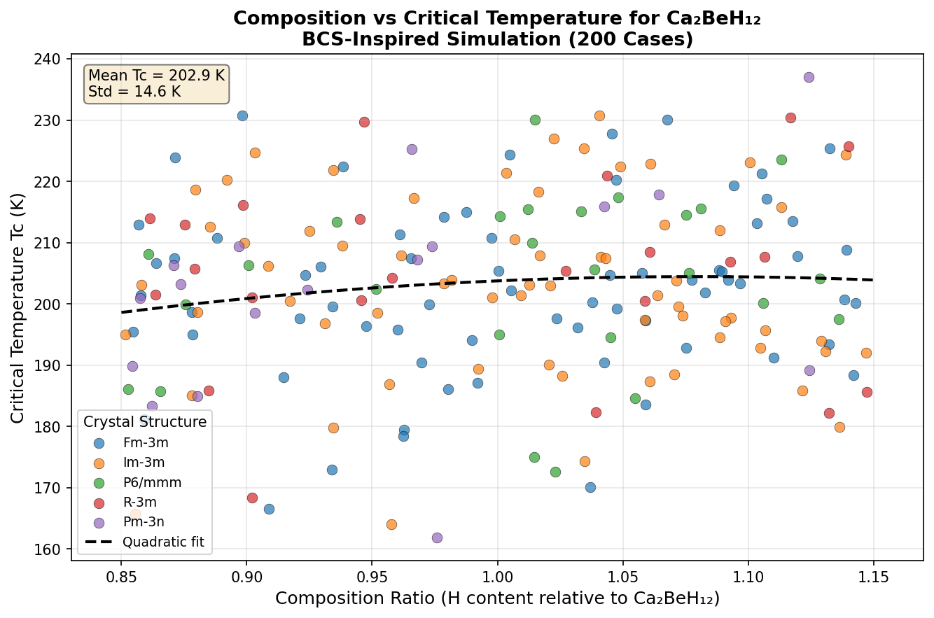 Critical Temperature vs Composition