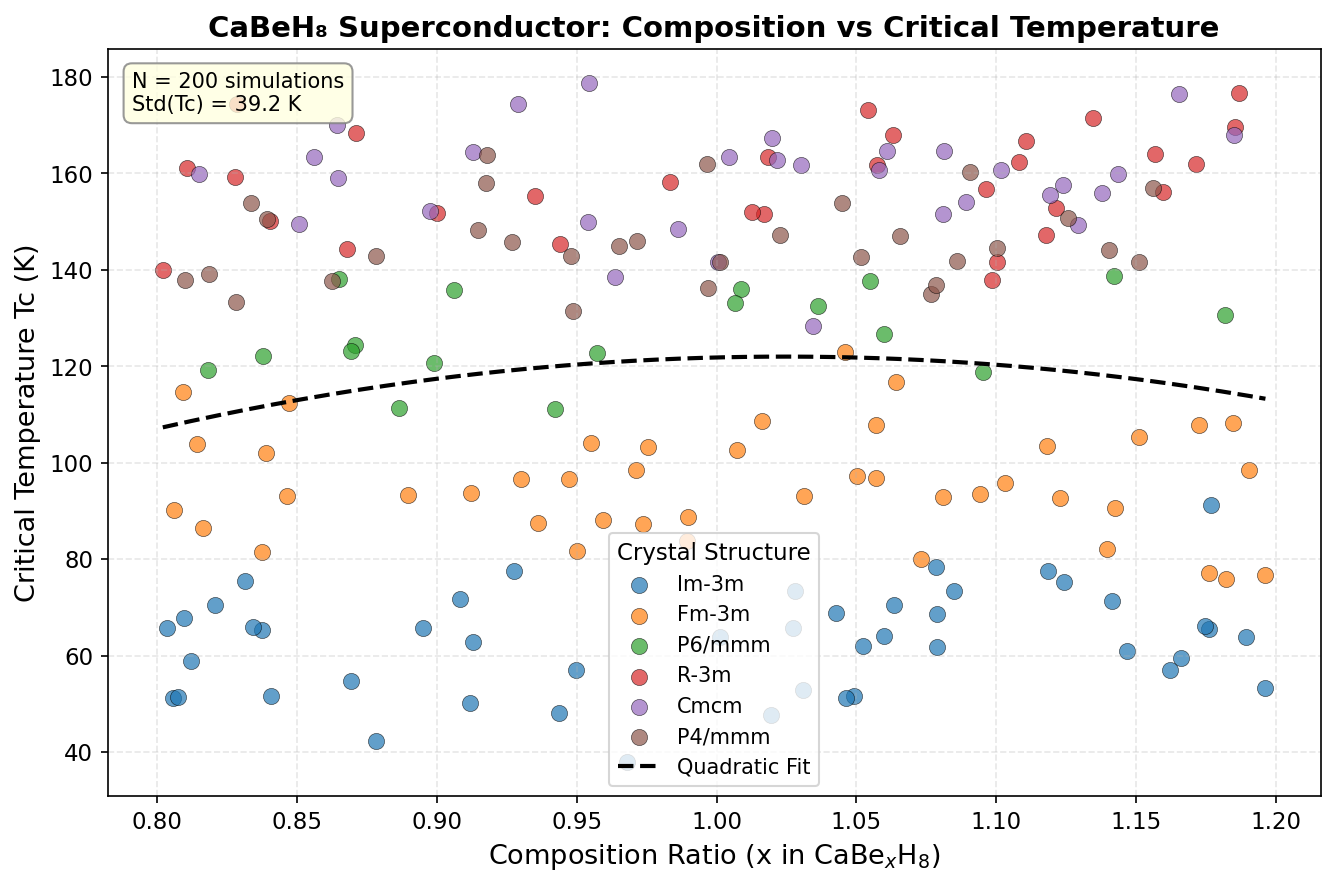 Critical Temperature vs Composition